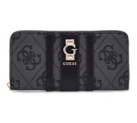 GUESS Erenia Zip Around Wallet Coal Logo Dark Grey