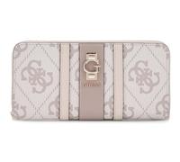 GUESS Erenia Zip Around Wallet Dark Taupe Logo