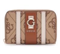 GUESS Erenia Zip Around Wallet Latte Logo Brown