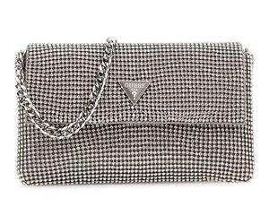 GUESS evening bag Zalina Mini Flap Clutch Silver