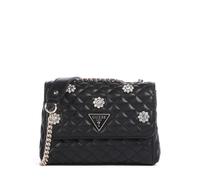 GUESS Women's Everlee Mini Convertible Crossbody Flap, Black, One Size
