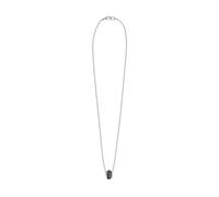 GUESS Exagon Men's Stainless Steel Hexagon Enamel Charm Necklace