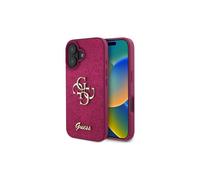 Guess Fixed Glitter Big 4G Case for iPhone 16 6.1" Purple - GUHCP16SHG4SGU