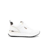 GUESS FL8DDYELE12 Women's Kaddy Peony Logo Casual Sneake Trainers (White Gold, UK 8)