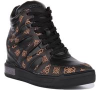 Guess Fl8Lissmf12 Wedge Lisa Logo Womens Boots Trainers White Brown UK 2 - 8