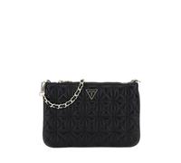 GUESS Flat Pouch Handbag Faux Leather Quilted Black BS26GU120 PW7568P6274