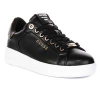 GUESS FLFRO2FAL12 Women's ROK12 4G Peony Logo Low Sneakr Trainers (Black, UK 5)