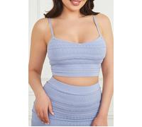 GUESS Flirt Sweater Cropped Bralette Sonic Top Pearl size XL | Tank Tops Outlet | Women | Green XL