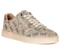 GUESS FLJJZ2FAL12 Women's Jazlie 4G Peony Logo Sneaker Trainers (Gold, UK 5)