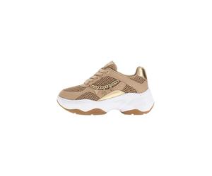 GUESS FLPHARELE12 Women's Polyurethane Low Sneakers, light brown, 8 UK