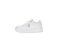 Guess FLPMIRELE12 Women's Miram Triangle Logo Sneakers Trainers (White, UK 3)