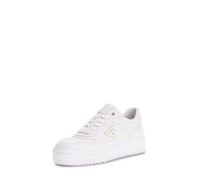 Guess FLPMIRELE12 Women's Miram Triangle Logo Sneakers Trainers (White, UK 5)