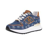 GUESS FLPSWOELE12 Women's Koyaa Denim 4G Peony Logo Runn Trainers (Blue, UK 4)