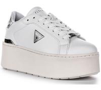 Guess Flpwllele12 Willen 4G Peony Logo Hi Platform White Womens UK 3 - 8