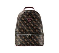 GUESS Follie Travel Small Backpack Brown Logo dark brown