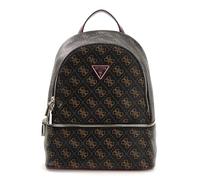 GUESS Follie Travel Small Backpack Brown Logo dark brown