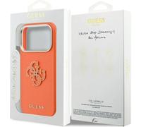 Guess FW Resin Big 4G Logo Case for iPhone 17 Pro 6.3" Orange - GUHCP17L5PS4RGGO