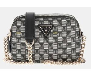 Guess G Wave Geometric Print Mini Crossbody Womens Bag In Black Multi
