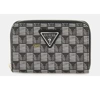 Guess G Wave Slg Medium Zip Around Womens Wallet In Black Multi