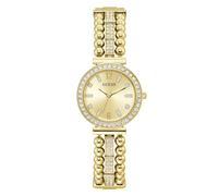 Guess Gala Women's Gold Tone Beaded Half Bangle Bracelet Watch