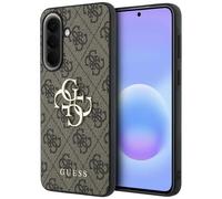 CG MOBILE Guess Leather 4G Metal Logo Case for Samsung Galaxy A37 Brown