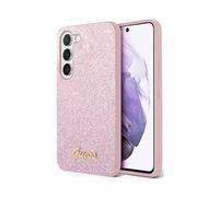 Guess Galaxy S23 Case, Pink - Glitter Script TPU Cover