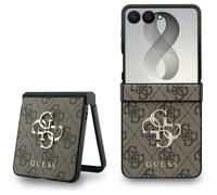 Guess Galaxy Z Flip 8 Hardcover Case Big Logo Kunstleder Brown Grey Pink Gold