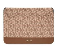 Guess Gcube Stripes Laptop Sleeve for 14" MacBook Brown -GUCS14HGCFSEW