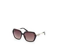 Tom Ford Square Womens Dark Havana Smoke Gradient - Brown - One Size