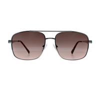 Guess Mens Sunglasses GF0211 10F Silver Brown Gradient Metal (archived) - One Size