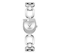 Guess Ladies' G Case Detail Silver Tone Link Bracelet Watch