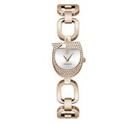 GUESS Gia Women's Stainless Steel Watch, Gold Red, Classic