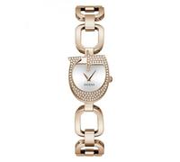 GUESS Gia Women's Stainless Steel Watch, Gold Red, Classic