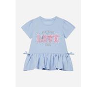 Guess Girls Love Logo Peplum T-Shirt in Blue - Blue - 4 Yrs