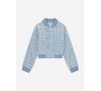 Guess Girls Sequin Denim Bomber Jacket in Blue - Blue - 14 Yrs