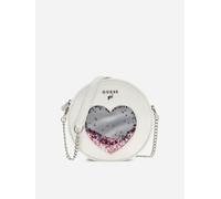 Guess Girls Sequin Heart Circle Bag in Ivory (16.8cm) - Ivory - One size
