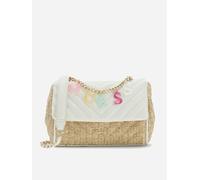 Guess Girls Straw Crossbody Flap Bag in White (21.5cm) - White - One size