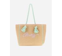 Guess Girls Straw Tote Bag in Beige (37cm) - Beige - One size