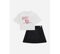 Guess Girls T-Shirt and Skort Set in White - White - 16 Yrs