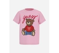 Guess Girls Teddy Bear T-Shirt in Pink - Pink - 3 - 6 Mths