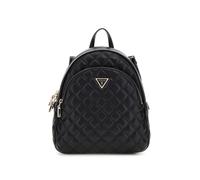 Guess Giully Dome Faux Leather Quilted Backpack Womens Bag In Black