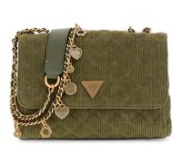 GUESS Giully II 2 Compartment Convertible Flap Shoulder Bag Olive Green