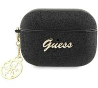 Guess GUAP2GLGSHK Case for AirPods Pro 2 Black Glitter Flake 4G Charm