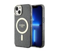 Guess Glitter Gold Case Black for Magsafe - iPhone 14 Plus