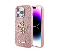 CG MOBILE Guess Fixed Glitter Case for iPhone 15 Pro Max (Pink)