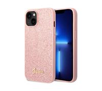 Guess Glitter Script Case Pink - iPhone 14