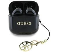 CG MOBILE Guess Charm TWS Wireless Earphones With Glossy Effect & Classic Logo Print - Black