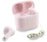 CG MOBILE Guess Charm TWS Wireless Earphones With Glossy Effect & Classic Logo Print - Pink