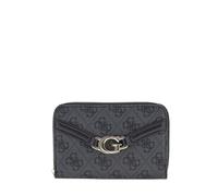 GUESS Goddess SLG Medium Zip Around, Colour CLO - COAL LOGO CLO - COAL LOGO One Size, Clo - Coal Logo, Taglia Unica, Streetwear