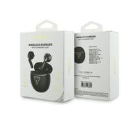 Guess Gold Line Triangle Logo TWS Earphone with Charging Case Black